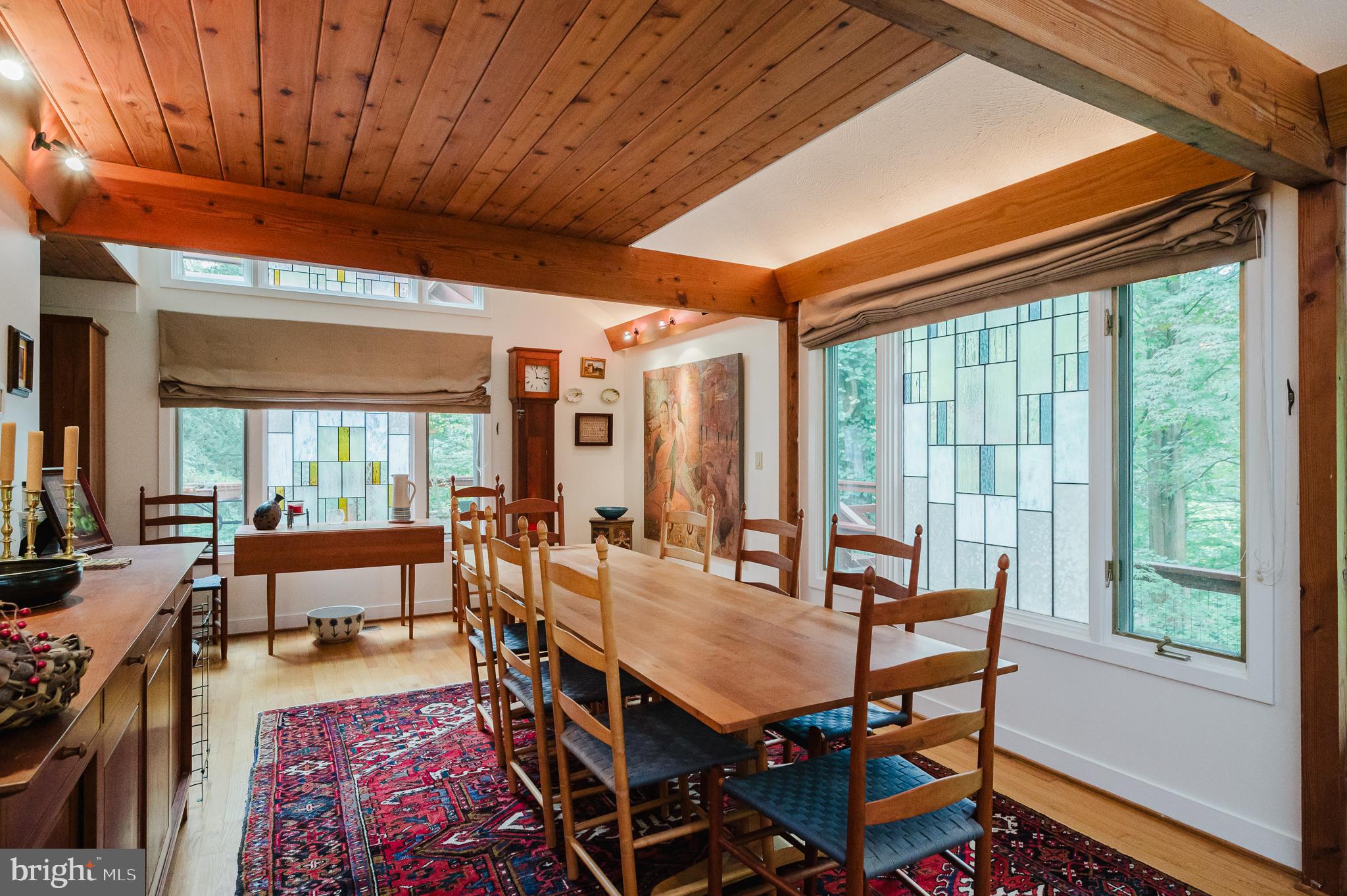 6010 Fork Woods Road Baldwin, MD 21013 - Photo 9 of 65 Dining Room-stained glass windows add warmth