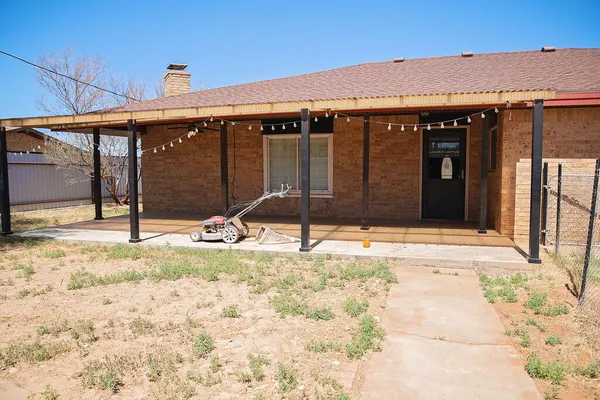 a backyard of a house