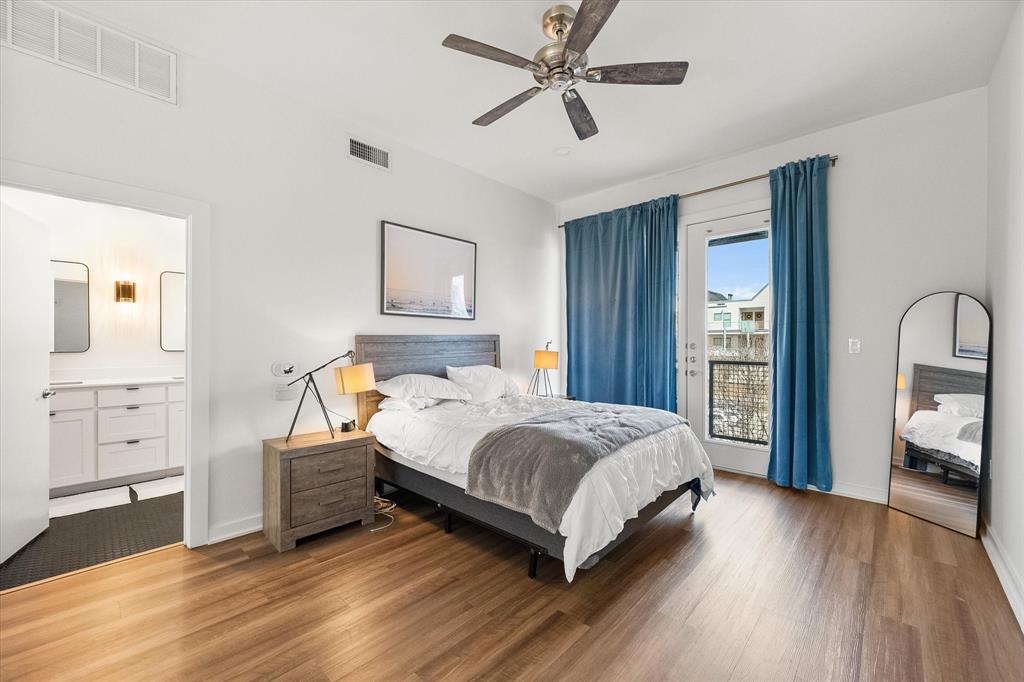 6907 Sumner Street The Colony, TX 75056 - Photo 21 of 35 Spacious lofted primary bedroom on the third floor.