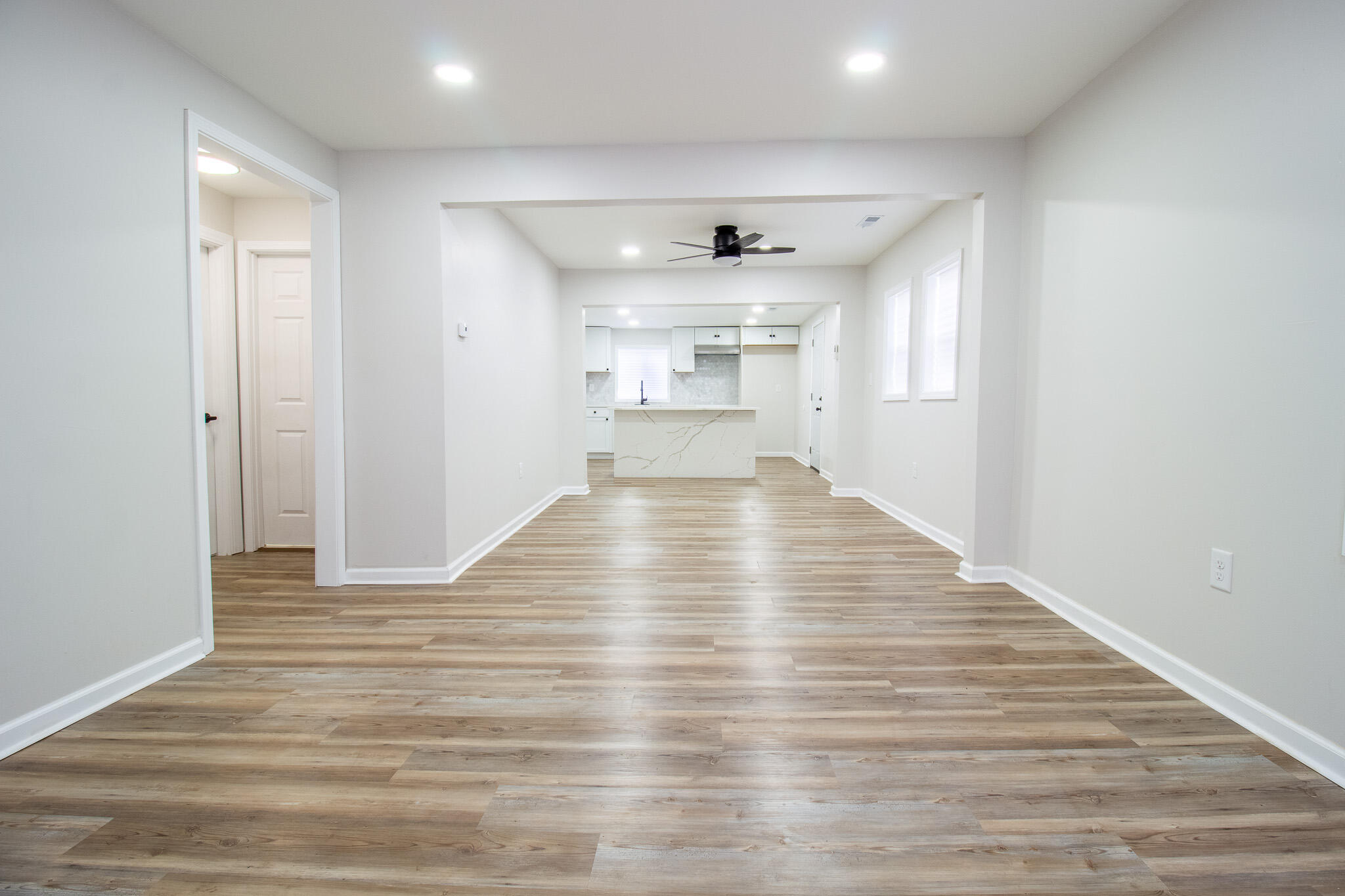 1755 Ralston Street Gary, IN 46406 - Photo 4 of 29 a view of a kitchen with wooden floor