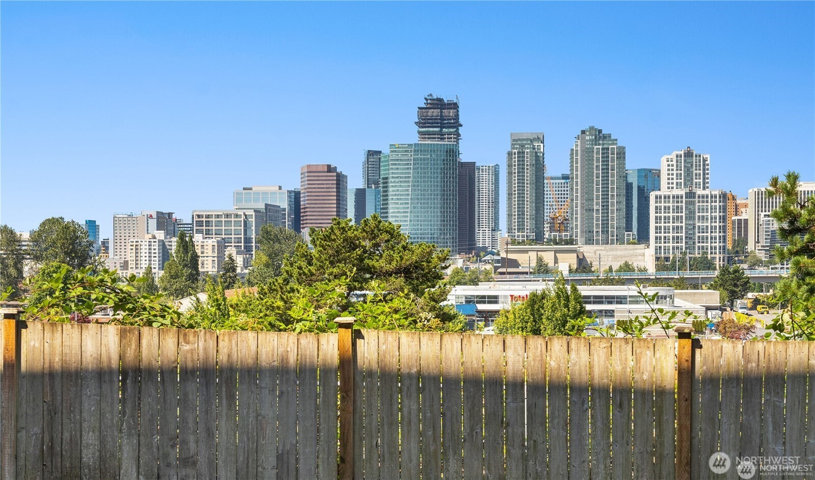 701 122nd Avenue Northeast, Unit 102 Bellevue, WA 98005 - Photo 13 of 14 a view of a city with tall buildings