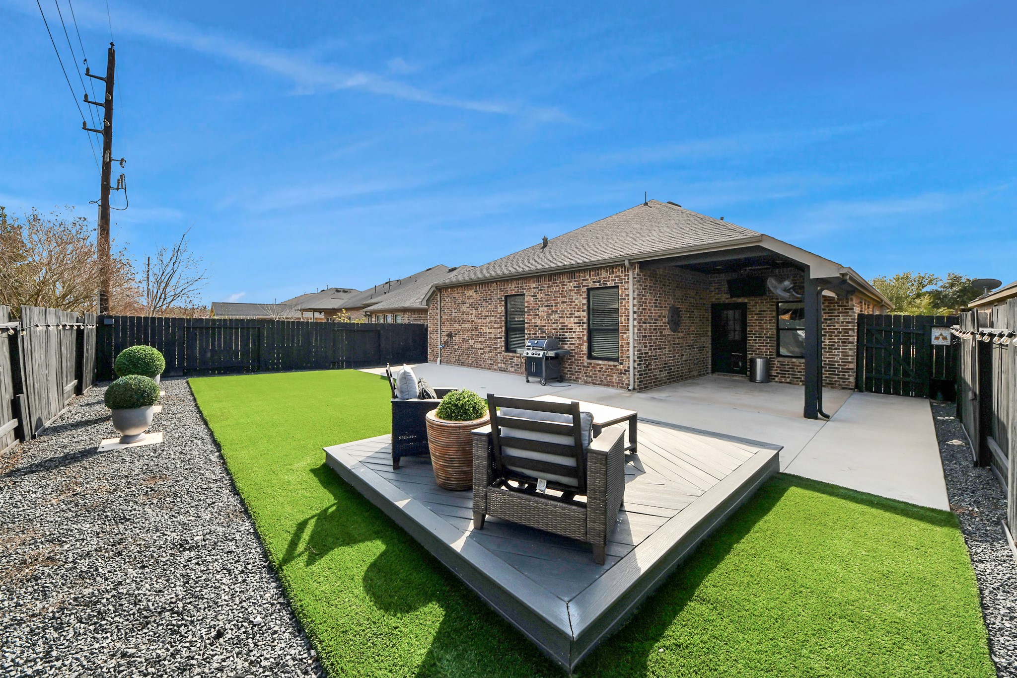 3825 Enchanted Timbers Lane Spring, TX 77386 - Photo 22 of 30 Fully turfed backyard.