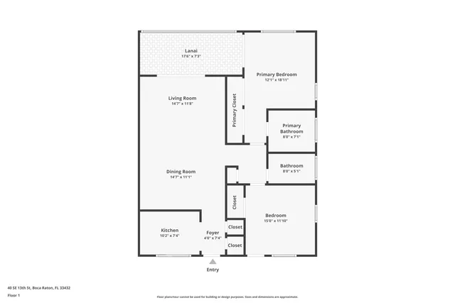 $225,000 | 40 Southeast 13th Street, Unit B1, Boca Raton, FL 33432
