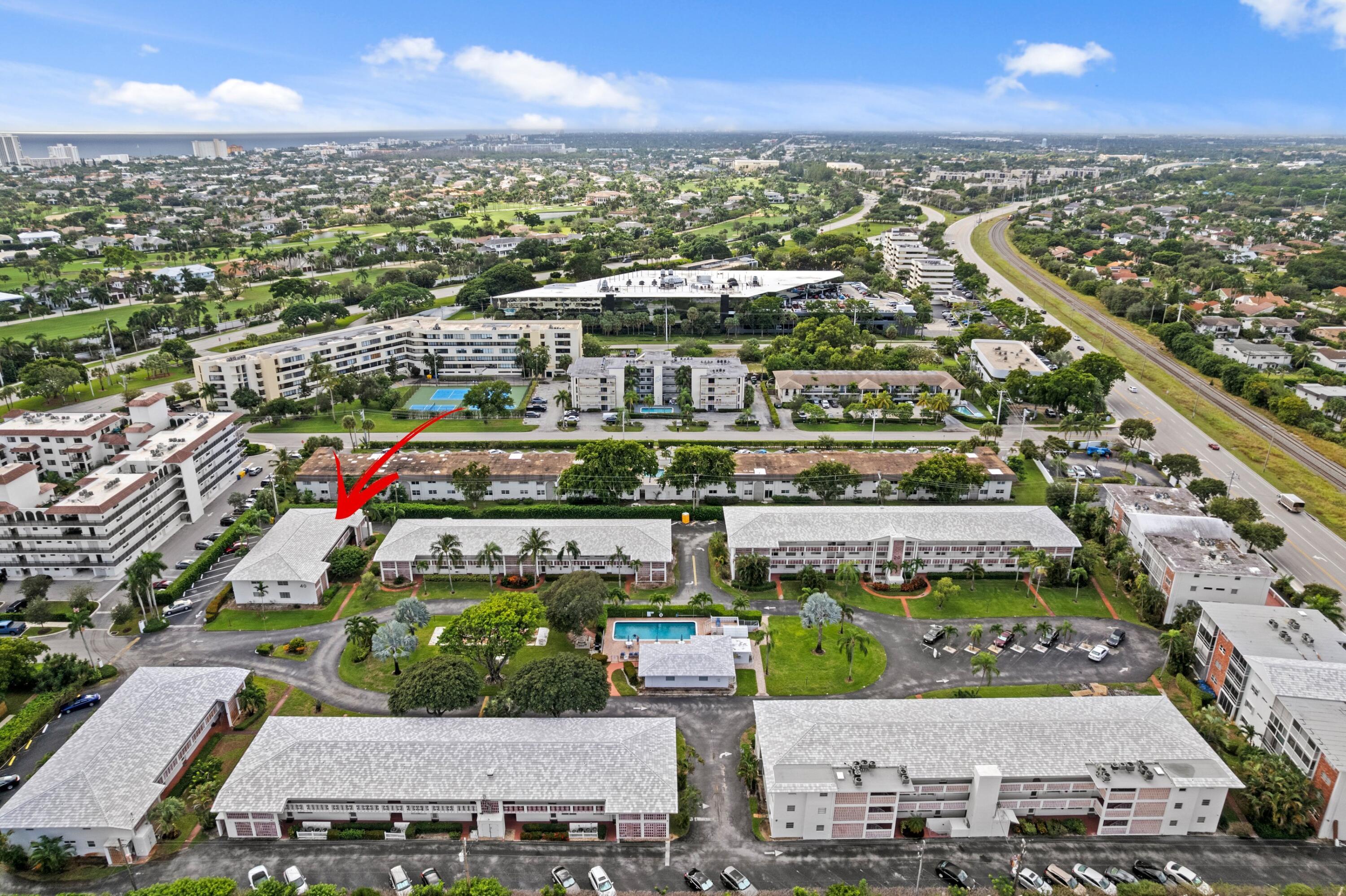 40 Southeast 13th Street, Unit B1 Boca Raton, FL 33432 - Photo 17 of 34 an aerial view of a city