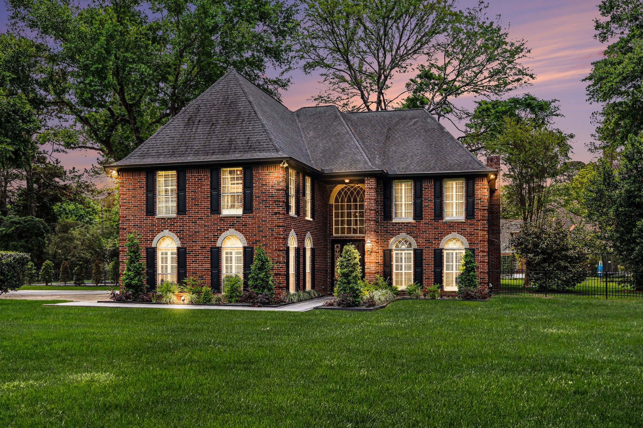 17519 Hawkin Lane Tomball, TX 77377 - Photo 5 of 48 Twilight view of this remarkable home!