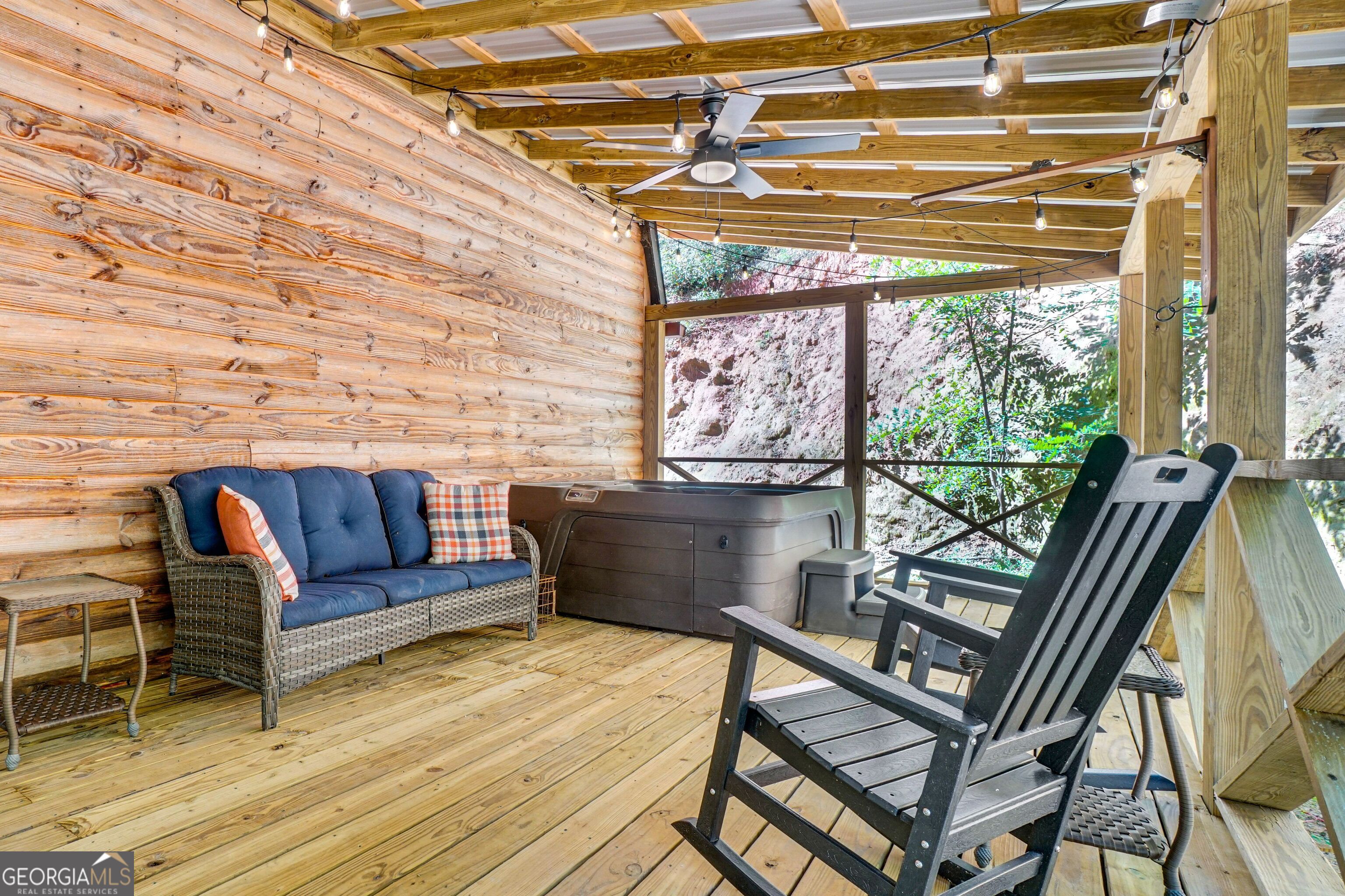 2183 Chimney Mountain Road Sautee Nacoochee, GA 30571 - Photo 25 of 28 a view of a chairs in the balcony