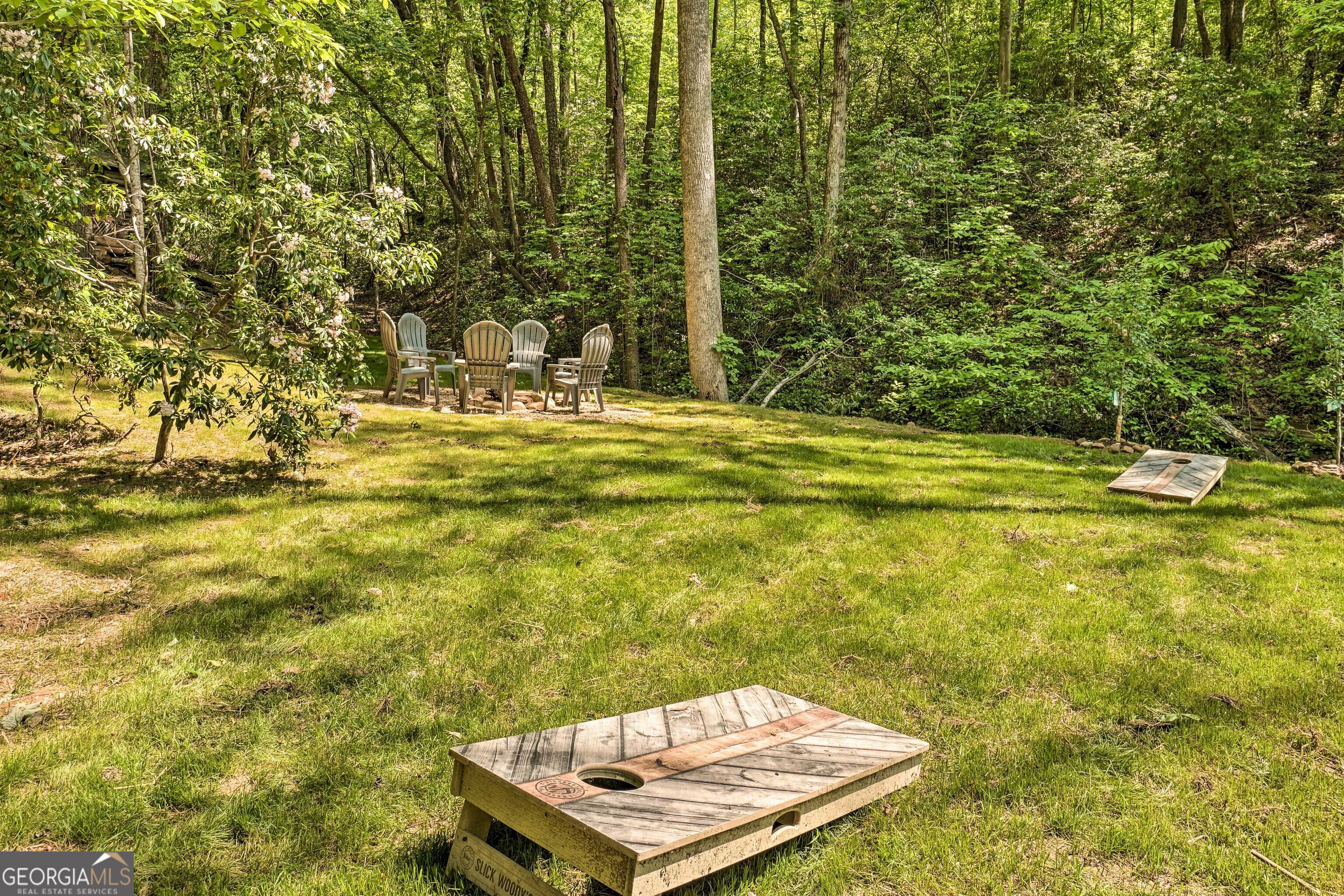 2183 Chimney Mountain Road Sautee Nacoochee, GA 30571 - Photo 28 of 28 a view of a big yard with an outdoor space