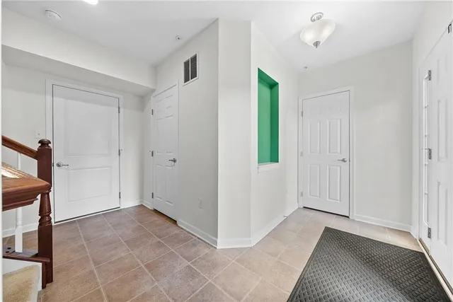 a view of a bedroom with closet area