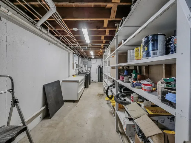 a view of storage and utility room