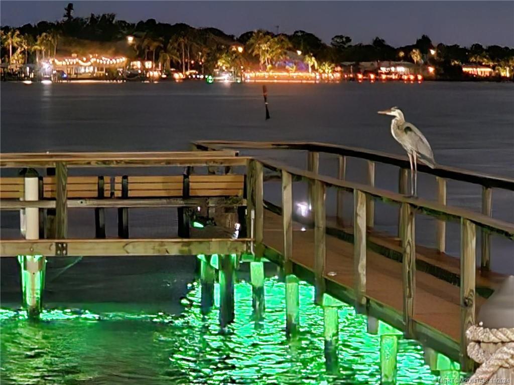 1982 Southwest Palm City Road, Unit J 51 Stuart, FL 34994 - Photo 39 of 39 Nightime view of MYCC dock