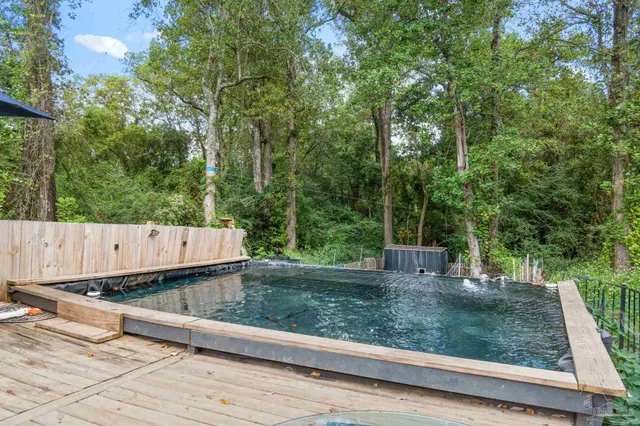 a backyard of a house