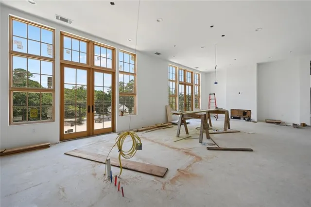 a building with glass windows