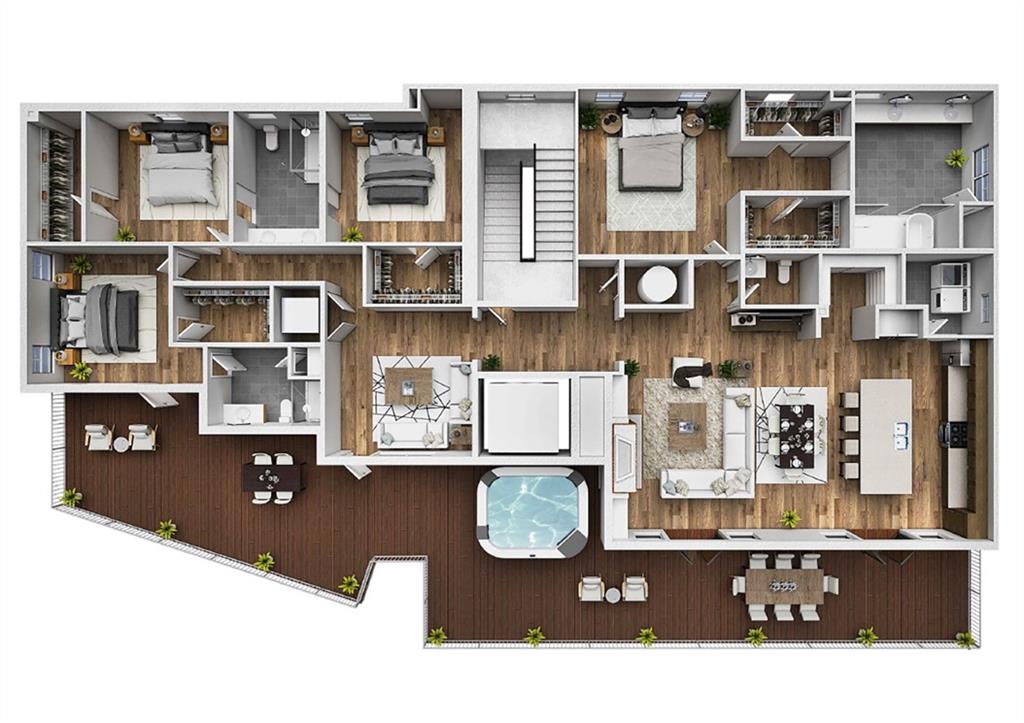 8200 Main Street, Unit 1306 Woodstock, GA 30188 - Photo 7 of 43 a picture of a living room with a table and chairs