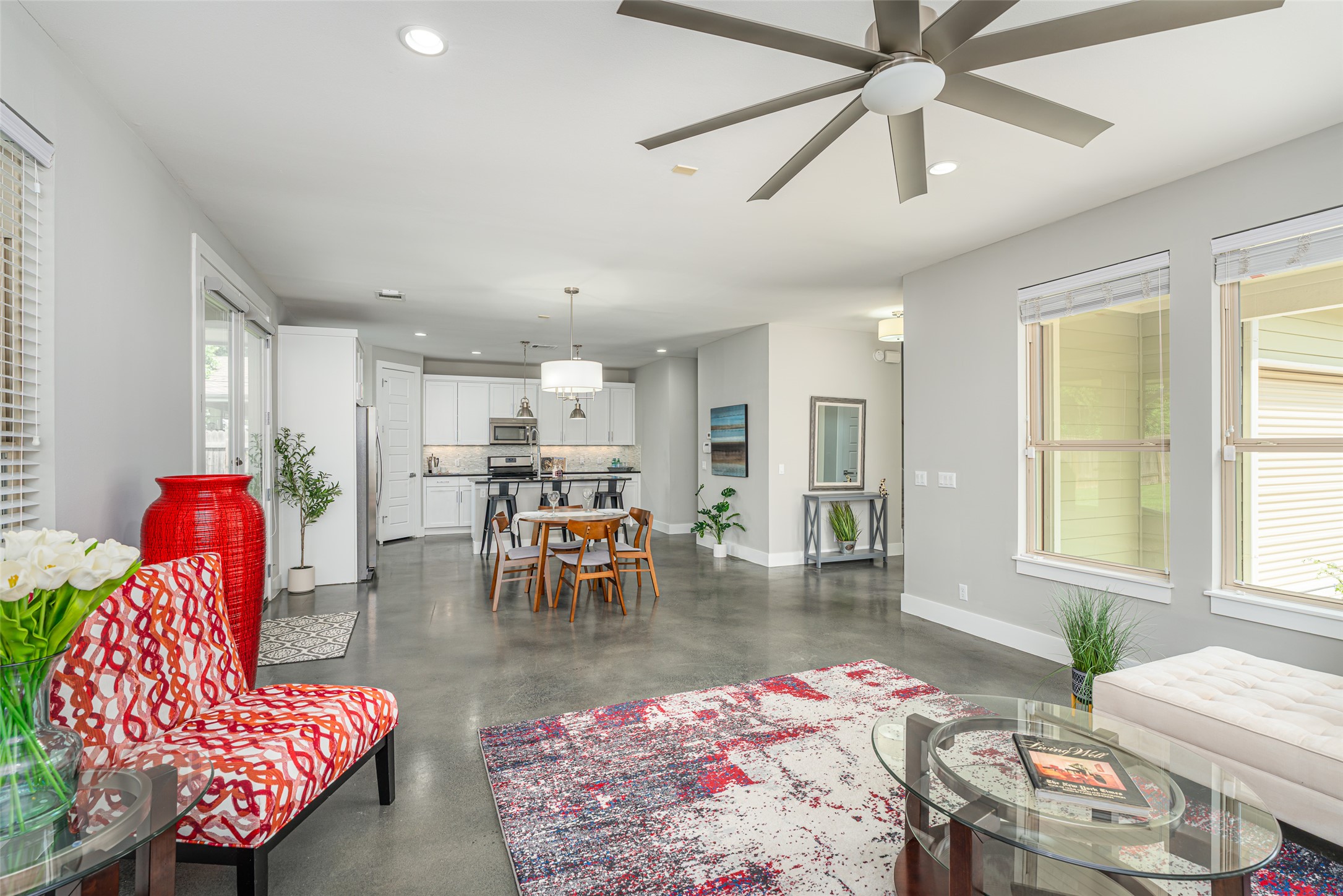 705 East 49th Street, Unit A Austin, TX 78751 - Photo 9 of 40 a living room with furniture and a large window