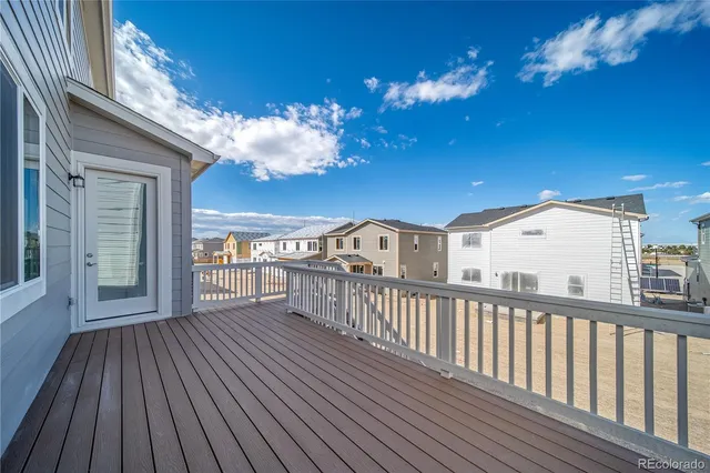 a view of a house with a balcony