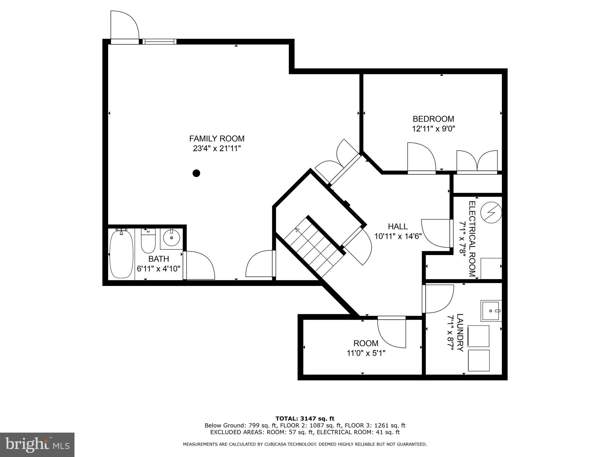 8910 Fox Park Road Clinton, MD 20735 - Photo 4 of 46 Basement Level Layout