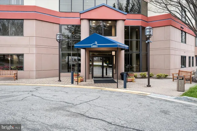 a view of entrance of the building