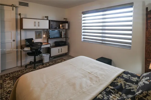 a view of a door and an outdoor space