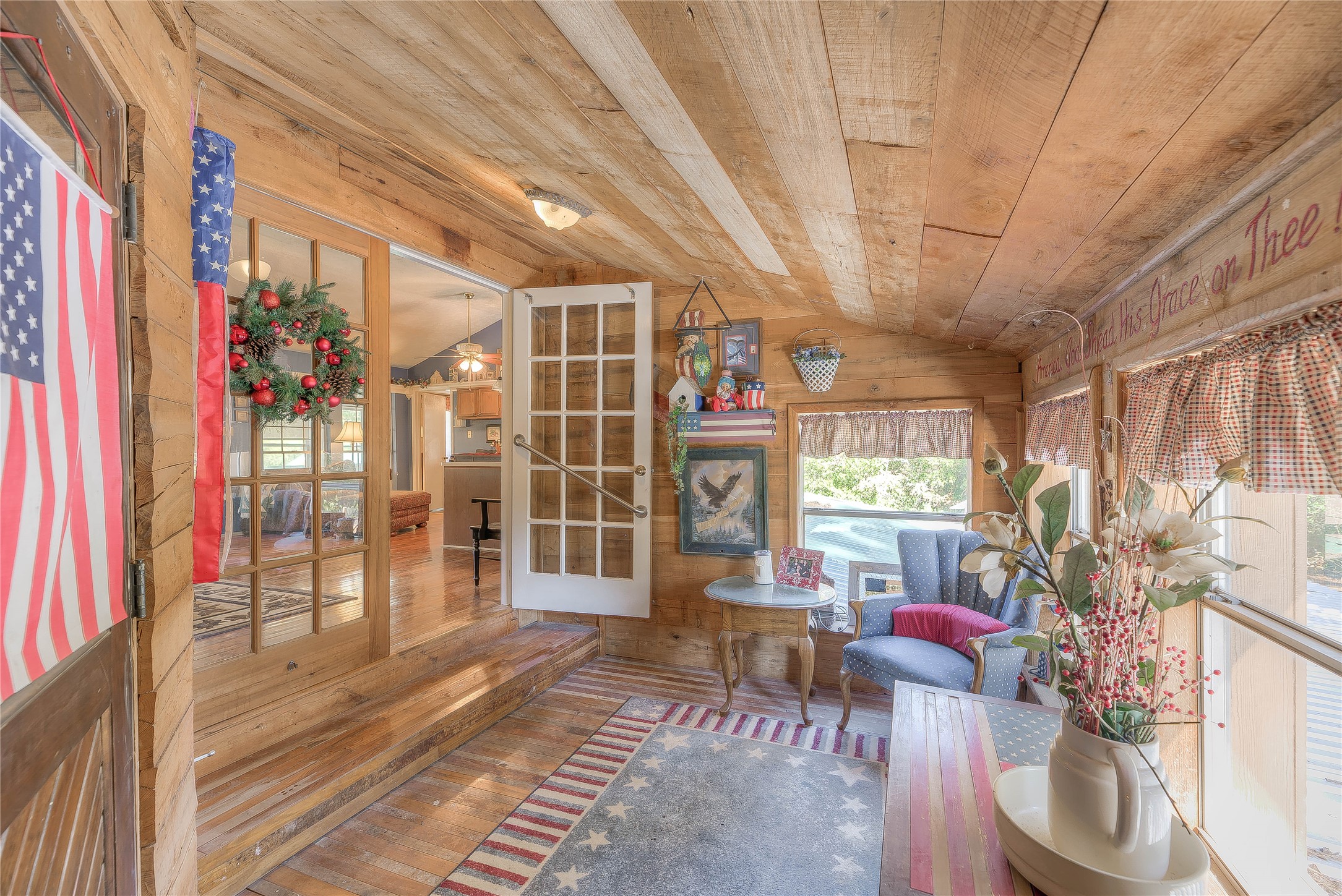 300 L Green Road Cleveland, TX 77328 - Photo 15 of 44 a living room with lots of furniture and a chandelier