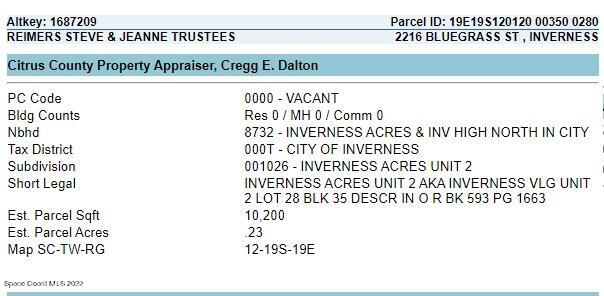 2216 Bluegrass Street Inverness, FL 34453 - Photo 5 of 6 a picture of a bench in front of a building