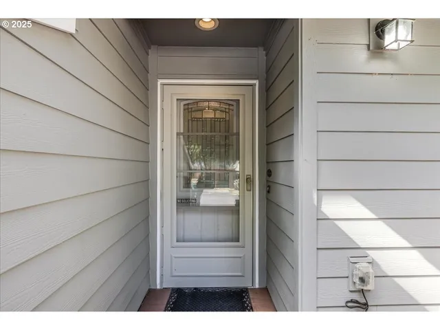 a view of front door