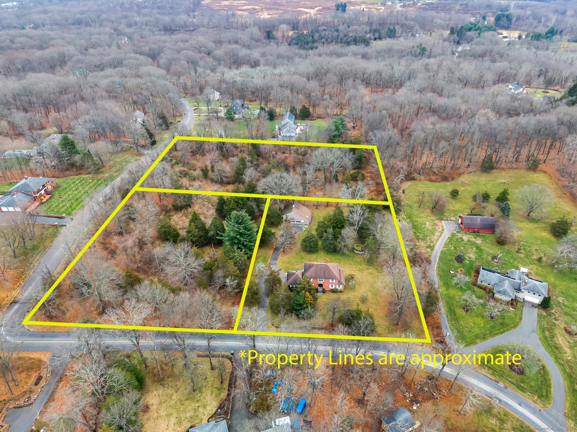 886 Coleman Road Cheshire, CT 06410 - Photo 3 of 3 Lot 3 886 Coleman road shown to left of house- showing aerial view