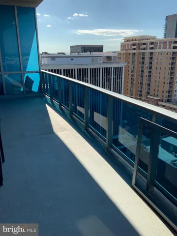 a close up view of closet