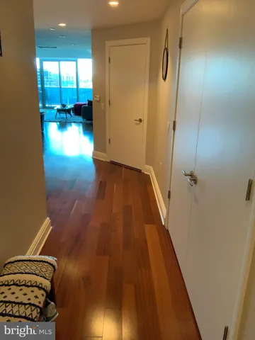 wooden floor in a gallery