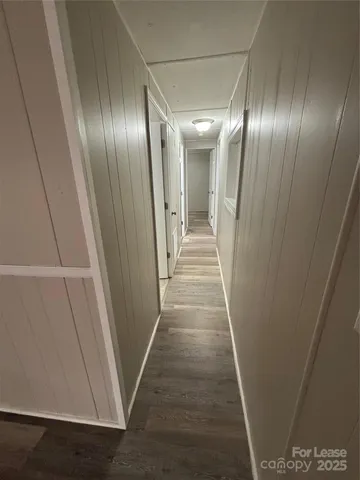 a view of hallway with stairs