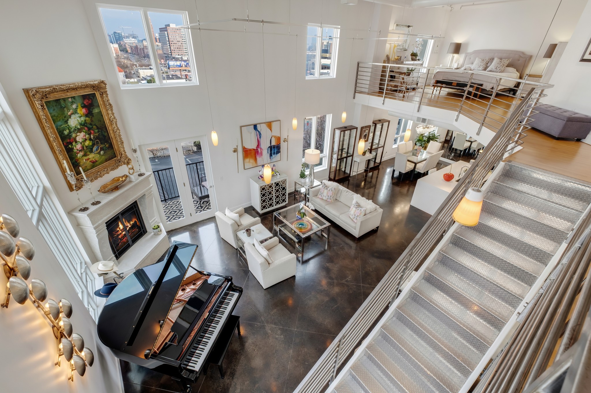 3014 Hedrick Street, Unit 504 Nashville, TN 37203 - Photo 30 of 33 a view of living room with furniture and wooden floor