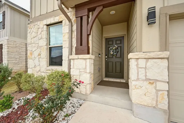 a view of a entryway door of the house
