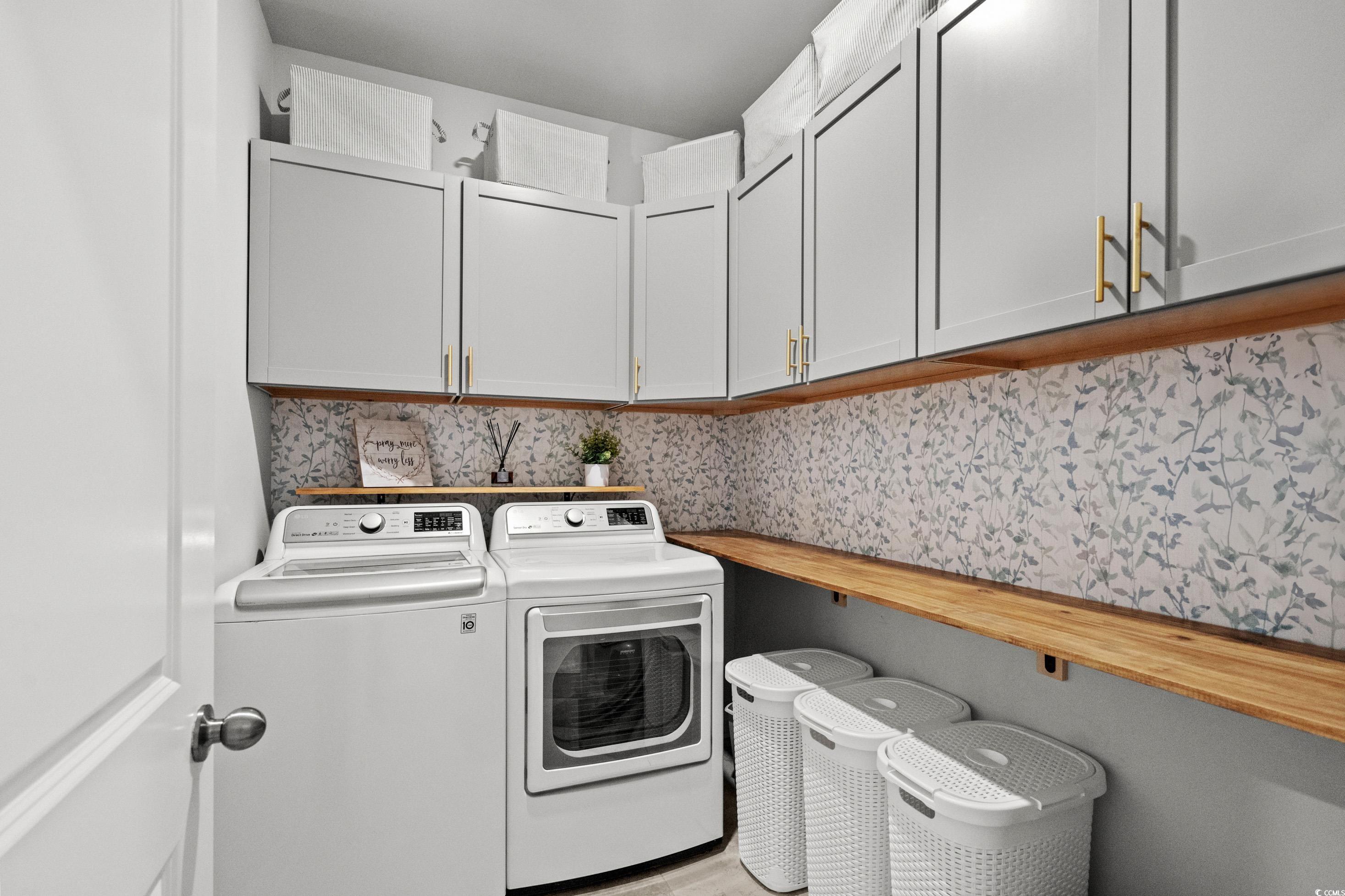 1016 Saluda River Road Murrells Inlet, SC 29576 - Photo 23 of 38 Washroom featuring washing machine and clothes dry