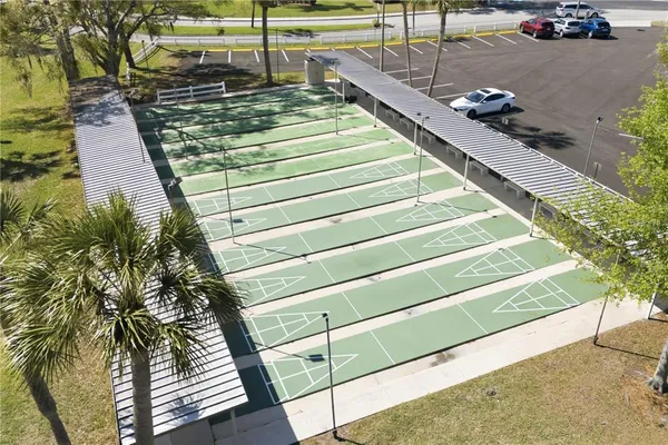 a view of swimming pool with a yard
