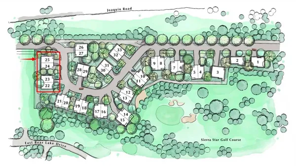 a view of a city with mountains in the background