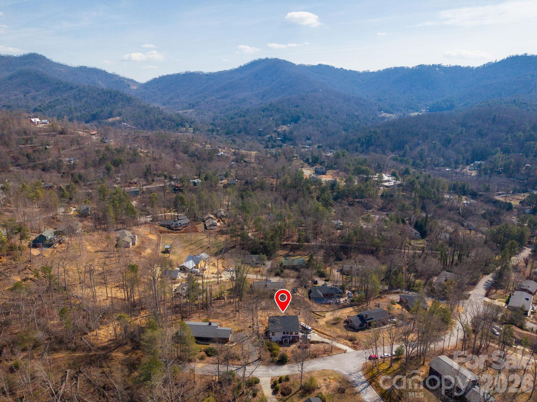 59 Faircrest Road Asheville, NC 28804 - Photo 20 of 24 an aerial view of residential house and sandy dunes
