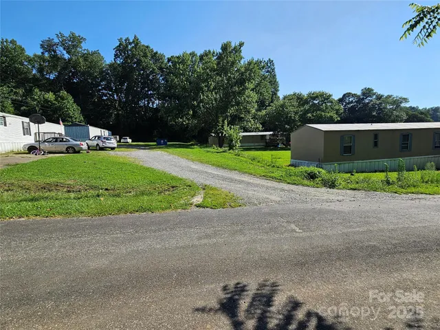 a view of backyard with green space
