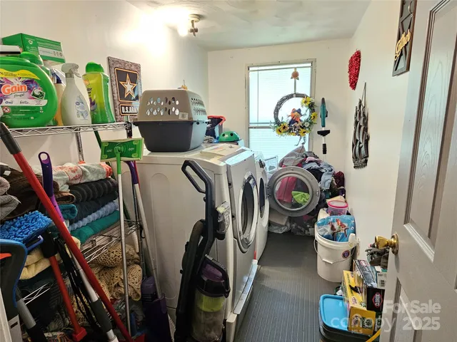 a view of storage and utility room