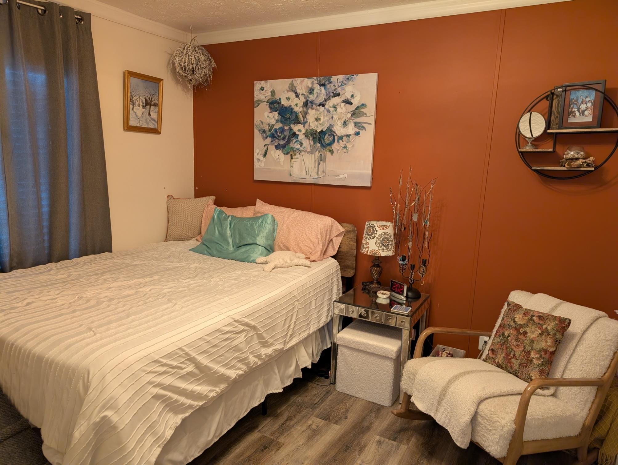 3 Poolside Drive Murrells Inlet, SC 29576 - Photo 18 of 40 Bedroom with wood finished floors, crown molding, and a decorative wall