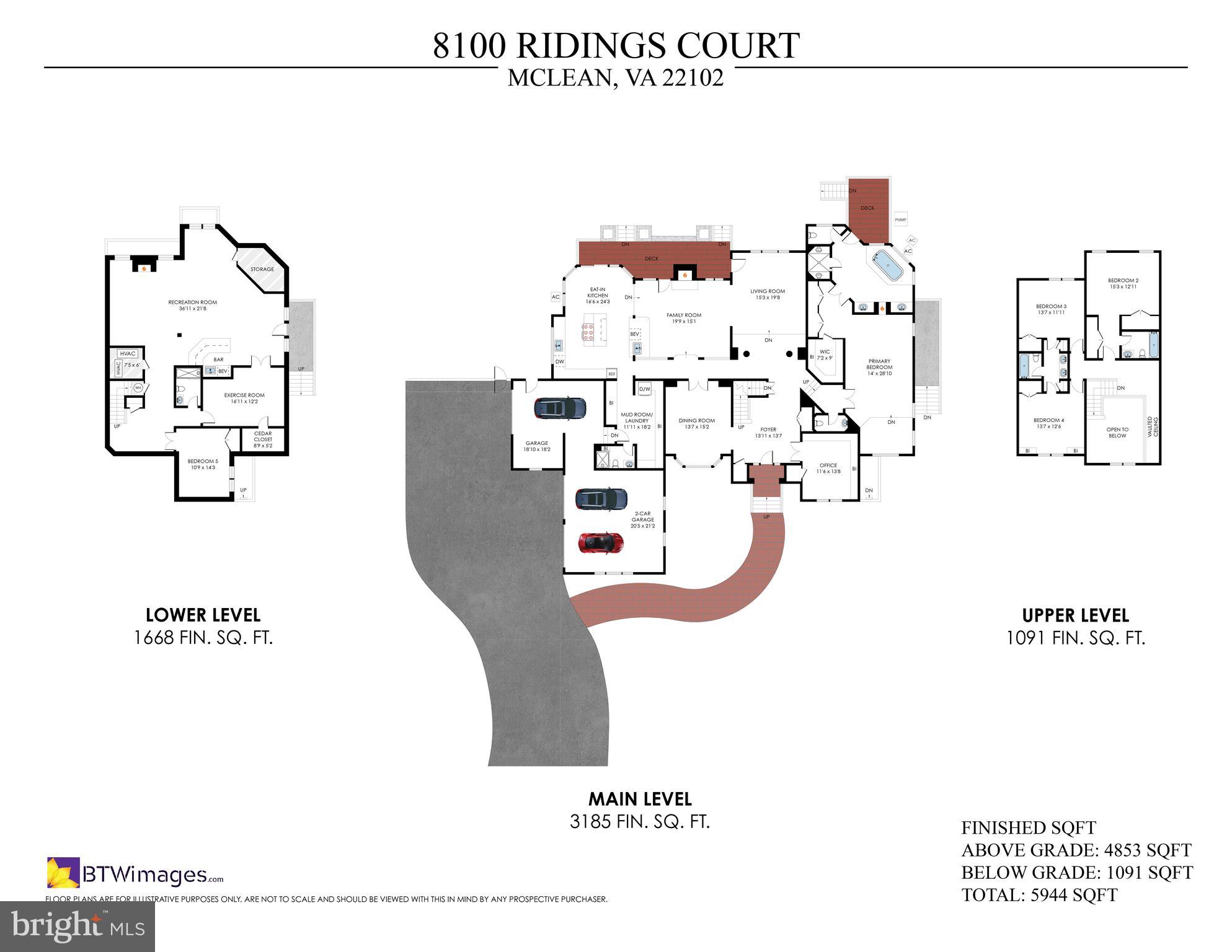 8100 Ridings Court McLean, VA 22102 - Photo 79 of 79 Floor Plan