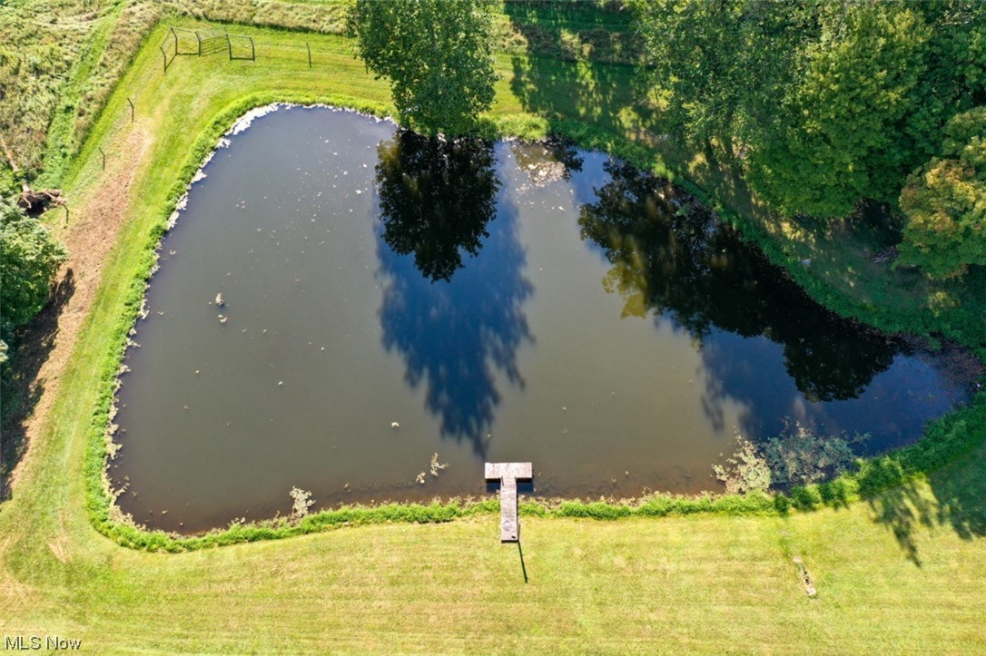 8215 Rochester Road East Rochester, OH 44625 - Photo 9 of 34 Birds eye view of pond