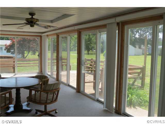 172 Callis Wharf Road Hudgins, VA 23076 - Photo 6 of 8 Porch - Nice sunroom to enjoy the outdoor and wate