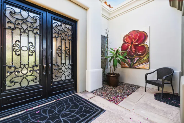 a view of a entryway