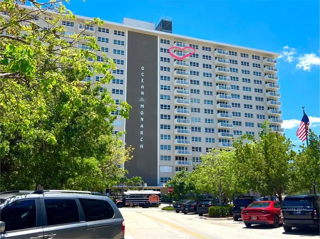 a car parked in front of a building
