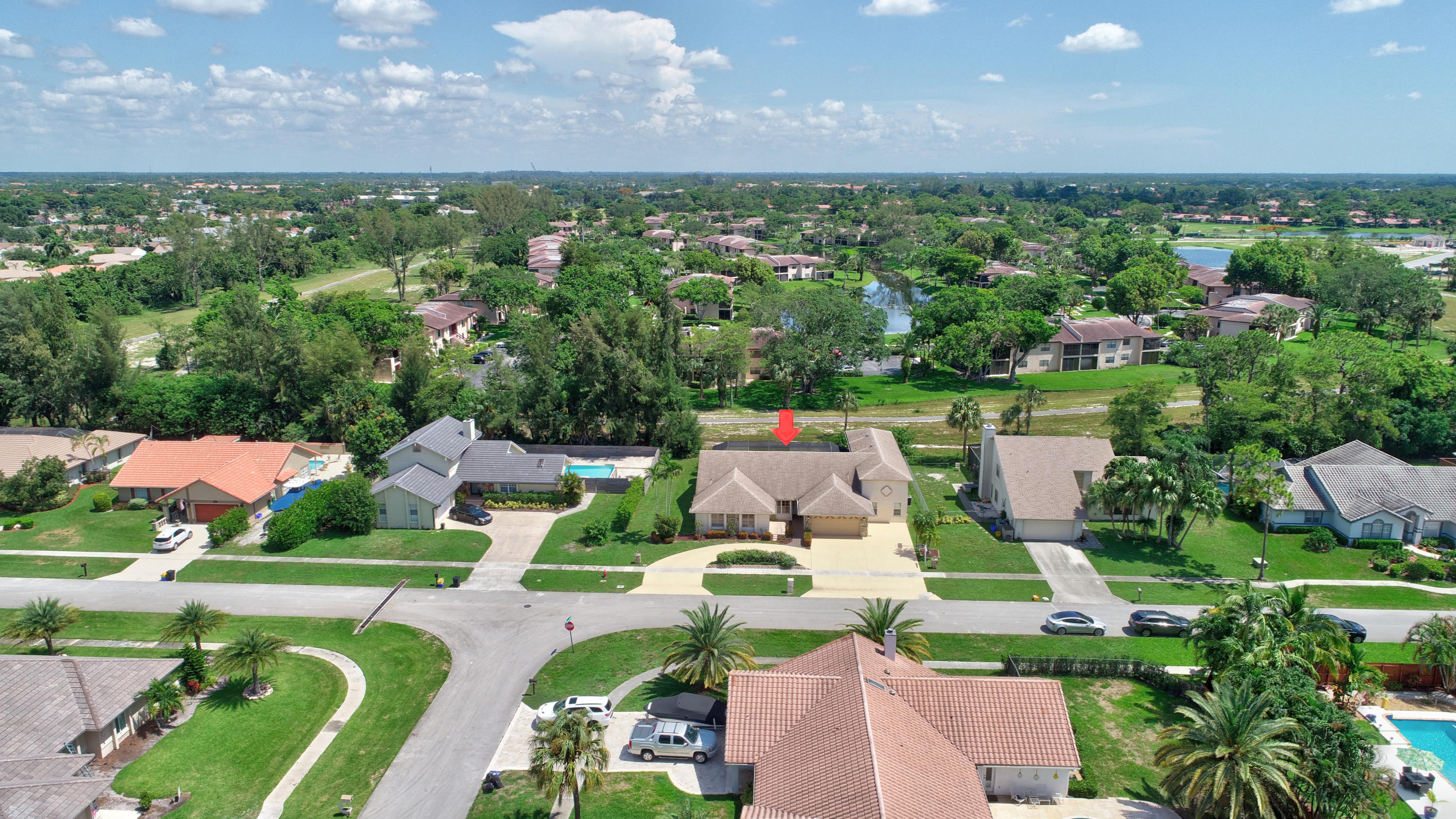 9401 Old Pine Road Boca Raton, FL 33428 - Photo 36 of 40 Aerial Front