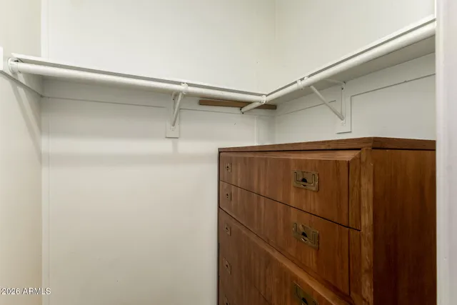 a view of a walk in closet