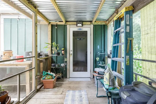 a outdoor living space with furniture