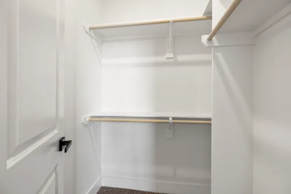 a close view of closet