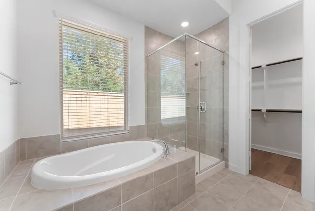 a close view of closet