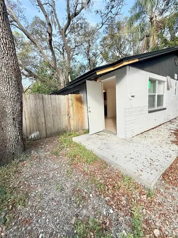 a backyard of a house