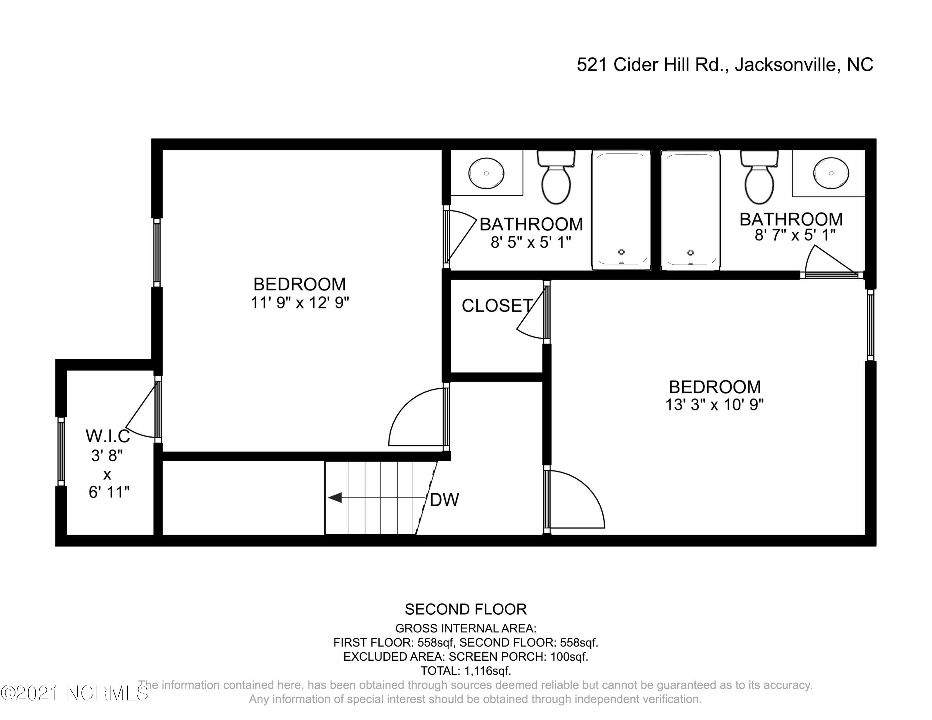 521 Cider Hill Road Jacksonville, NC 28546 - Photo 26 of 34 521 Cider Hill Rd. Second floor